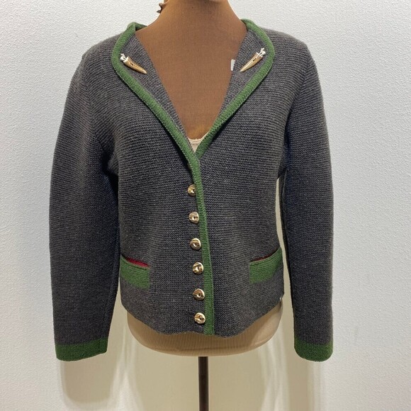 Steffner Country Button Front Wool Sweater Cardigan Size 34 Small - Picture 1 of 9